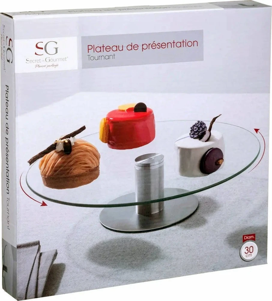 Secret De Gourmet Rotary Rotacinė lėkštė, torto dekoravimo lėkštė, Ø 30 cm
