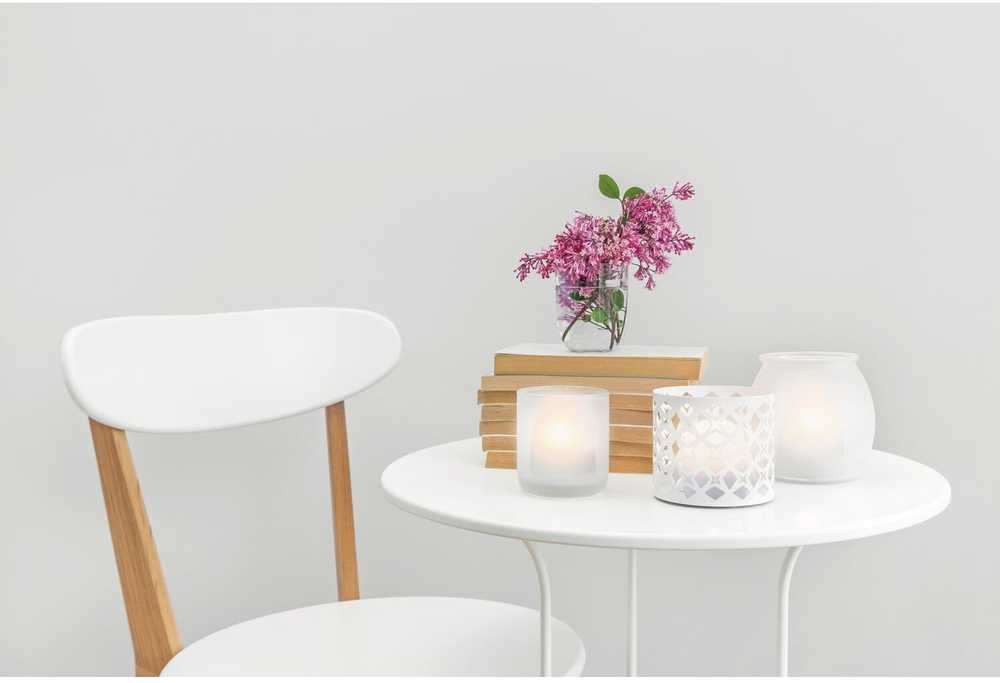 Securit Securit® AMSTERDAM LED Fyrfadslys 12 stk. + ladest., hvidt lys