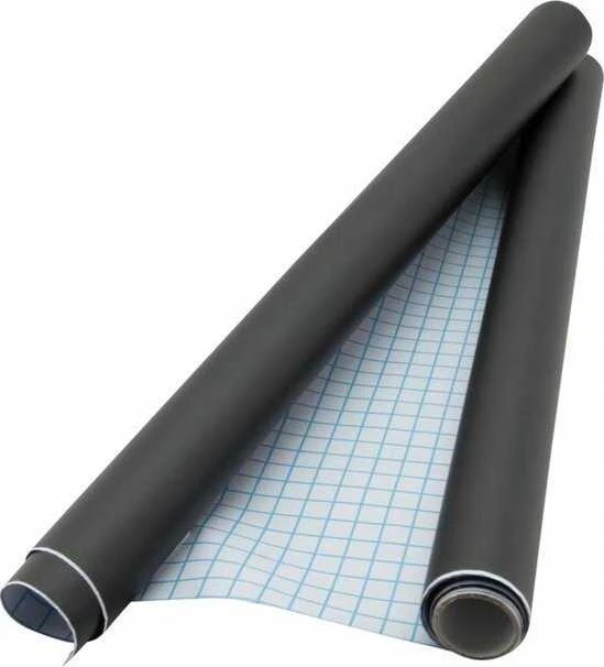Lipni kreidinės lentos plėvelė SECURIT, 45×100 cm, juoda sp.