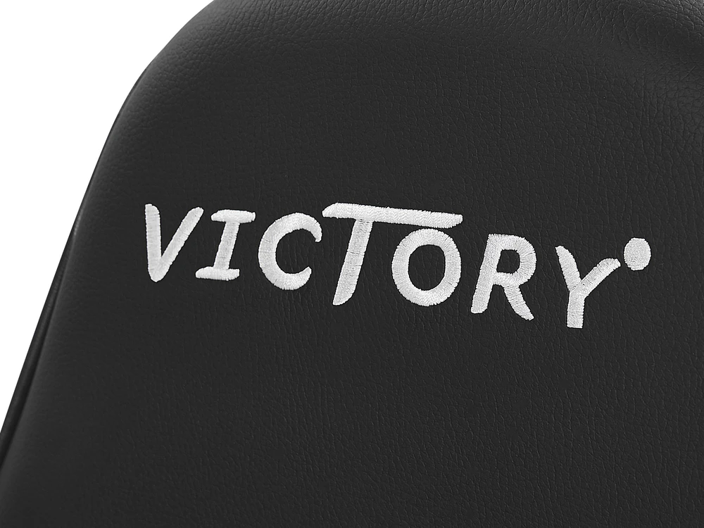 Beliani Žaidimų kėdė VICTORY dirbtinė oda tamsiai pilka