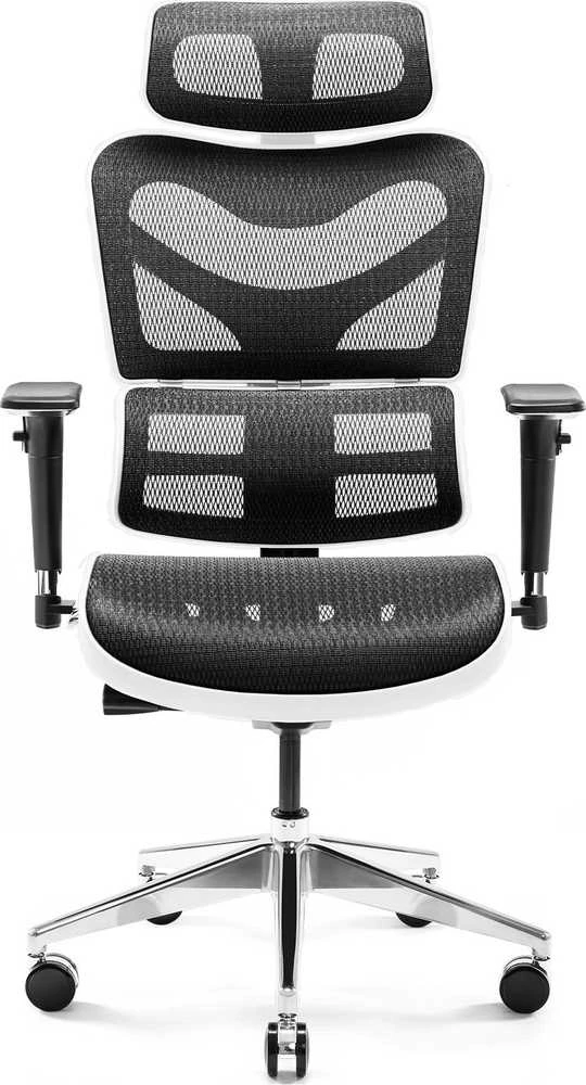 Ergonominė kėdė DIABLO V-COMMANDER, Juodos/ Baltos spalvos