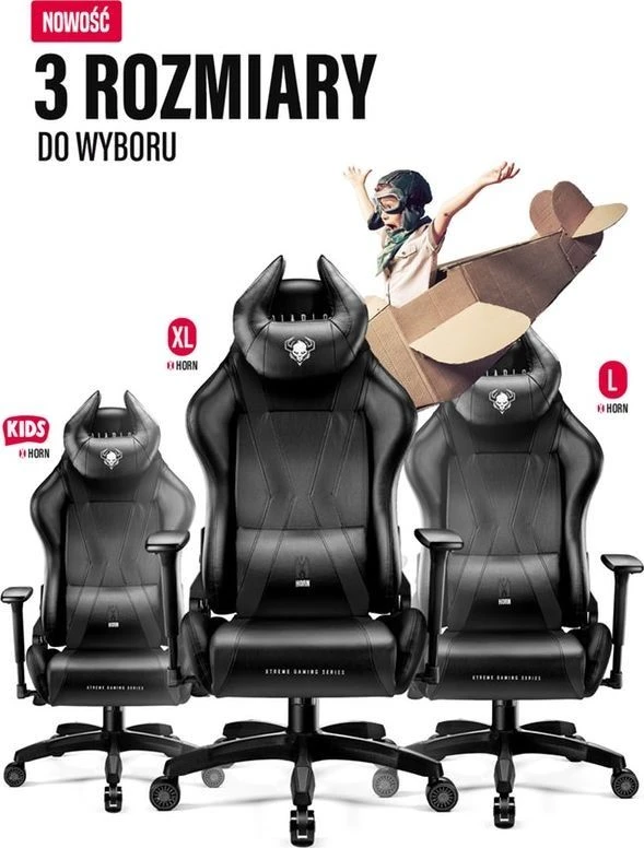 Žaidimų kėdė Diablo X-Horn 2.0 Gaming Chair Normal, Juodos spalvos