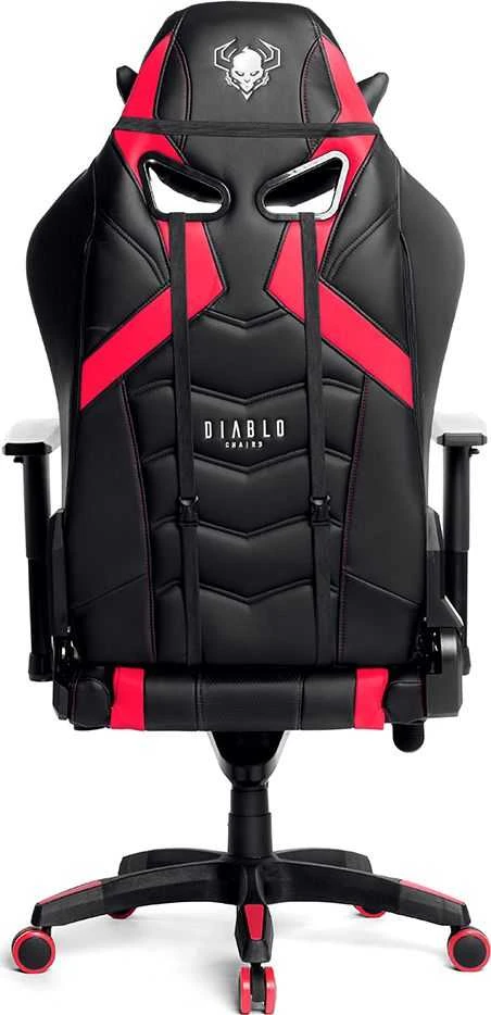 Diablo Chairs Diablo X-Ray 2.0 King Size Juodas-Raudona ergonominė kėdė