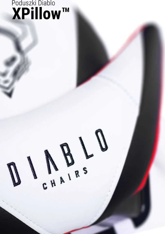 Diablo Chairs Diablo X-Ray 2.0 King Size Juodas-Baltas ergonominė kėdė