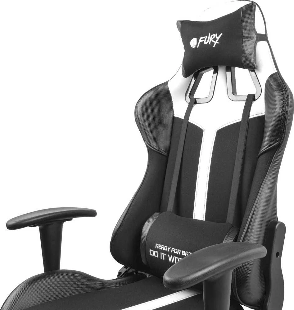 Fury žaidimų kėdė Avenger XL, Balta/juoda