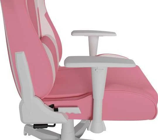 Genesis Gaming Chair Nitro 710 Atlošo apmušalų medžiaga: Eko oda, Sėdynės apmušalų medžiaga: Eko oda, Pagrindo medžiaga: Nailonas, Ratukų medžiaga: Nailonas su CareGlide danga | Rožinė/Baltas