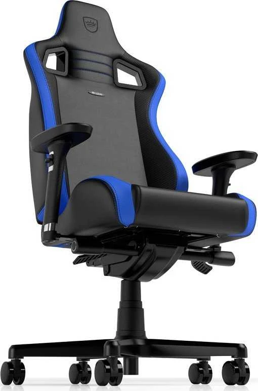 Žaidimų kėdė Noblechairs EPIC Comapct Gaming Chair, Juoda/Carbon/Mėlyna