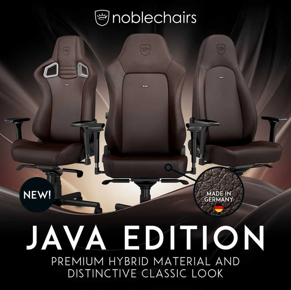 Žaidimų kėdė Noblechairs EPIC Java Edition Vinyl/PU hybrid leather Gaming Chair