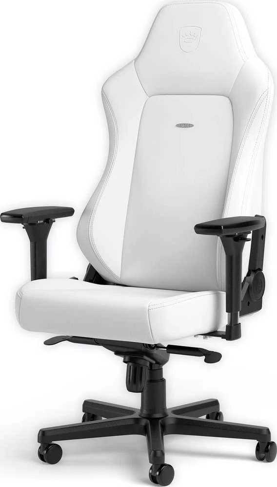 Žaidimų kėdė Noblechairs HERO High-tech faux leather Gaming Chair, Baltas Edition