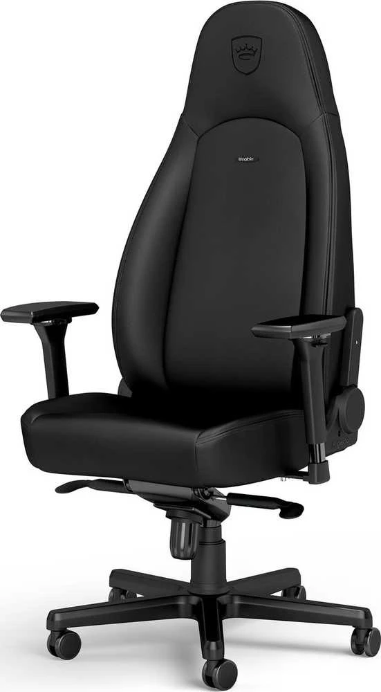 Žaidimų kėdė Noblechairs ICON Juodas Edition Vinyl / PU hybrid leather Gaming Chair, Juoda