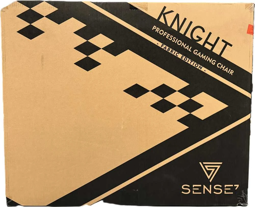 Žaidimų kėdė SENSE7 Knight, Juoda (medžiaginė)