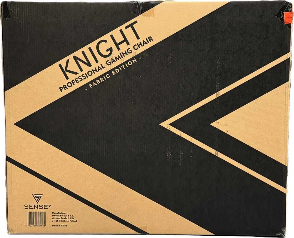 Žaidimų kėdė SENSE7 Knight, Pilka (medžiaginė)