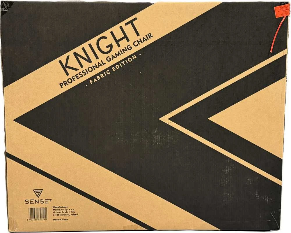 Žaidimų kėdė SENSE7 Knight, Raudona (medžiaginė)