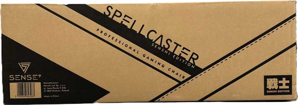 Žaidimų kėdė SENSE7 Spellcaster Senshi, Juoda (medžiaginė)