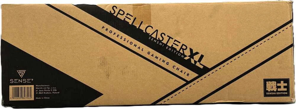 Žaidimų kėdė SENSE7 Spellcaster Senshi XL, Juoda (odinė)