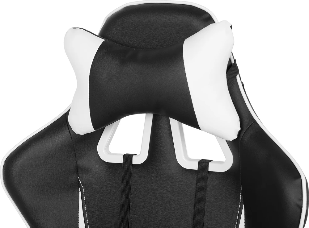 Beliani Biuro kėdė GAMER eko oda balta