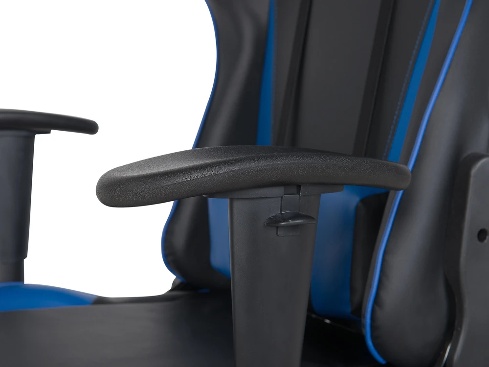 Beliani Birojo kėdė GAMER ekologiška oda tamsiai mėlyna