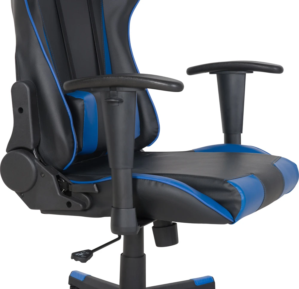 Beliani Birojo kėdė GAMER ekologiška oda tamsiai mėlyna