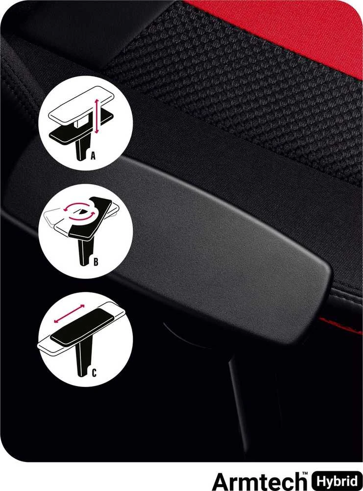 Žaidimų kėdė Diablo X-Player 2.0 Gaming Chair Normal, Juoda-raudona