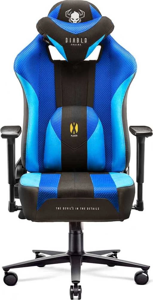 Diablo Chairs Diablo X-Player 2.0 Normal Size Frost - juodas ergonominė kėdė