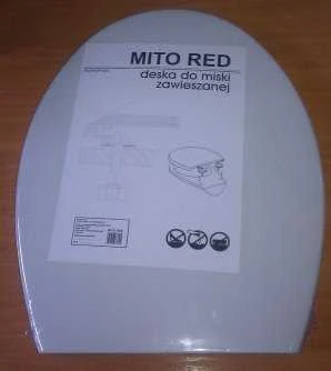 Mito By Cersanit WC dangtis Cersanit, MITO Raudonas, baltas