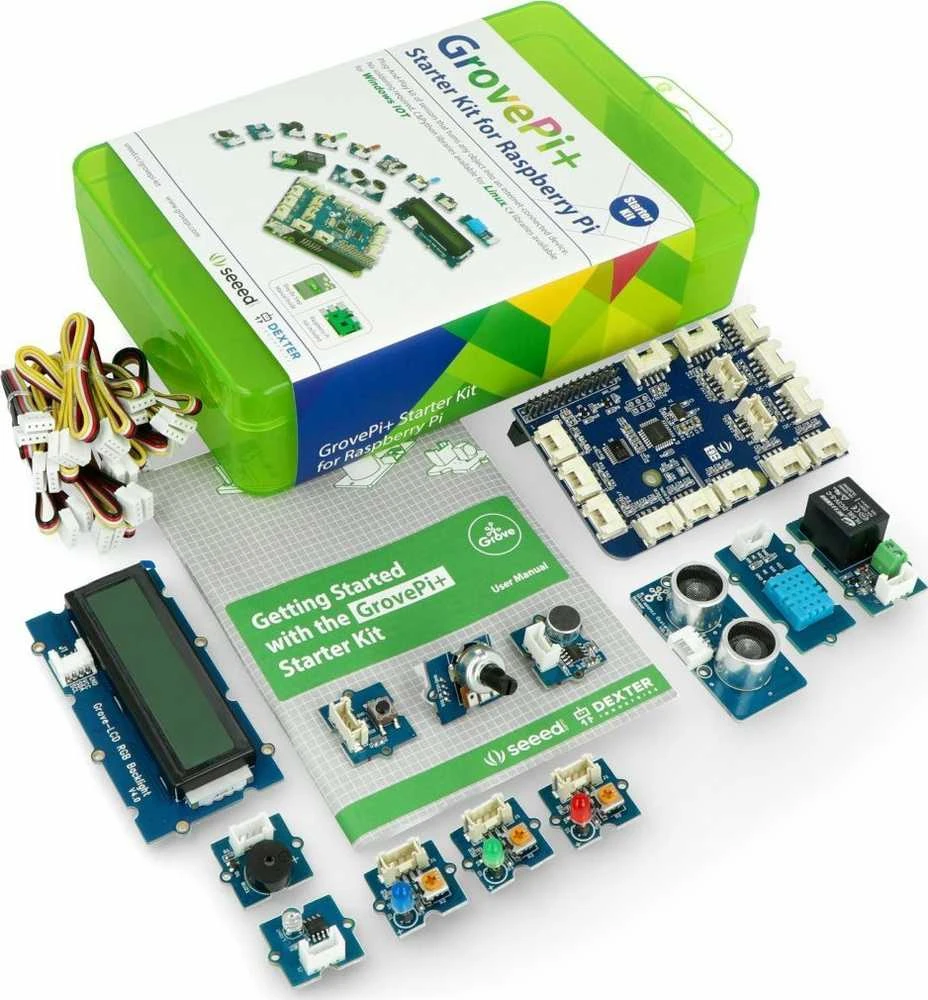 „Seeed Studio Grove“, „Pi+ StarterKit“, skirta Raspberry Pi 4B / 3B+ / 3B / 2B