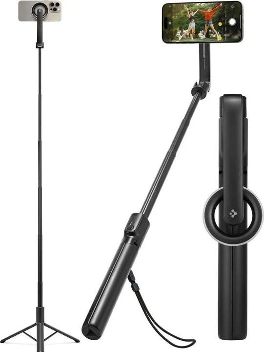 SEEK TOTI asmenukių lazda su paslėpto dizaino stabiliu trikoju Q12, Juodas