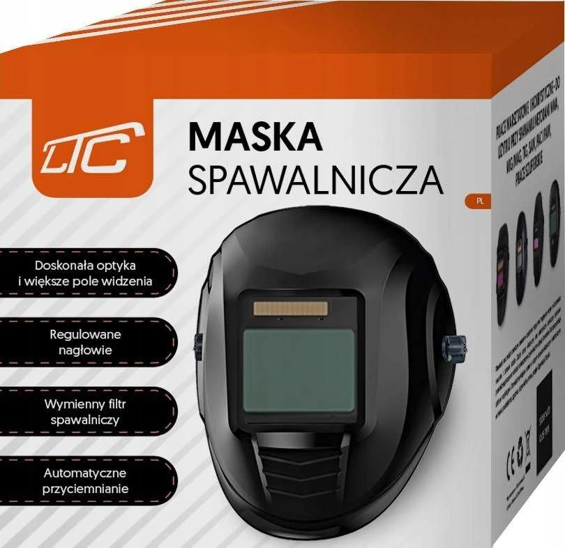 Sefa Verlag Suvirinimo kaukė su automatinio patamsėjimo filtru full reg. Saulės baterija/bat.CR2450 BLADE