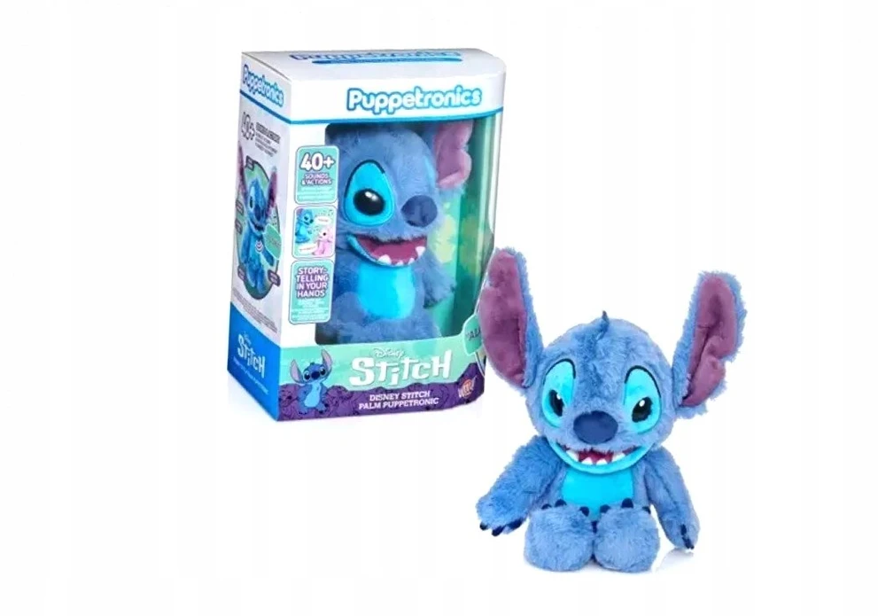 WOW STUFF REAL FX STITCH Palm Puppetronic interaktyvus gyvūnėlis - Stitch