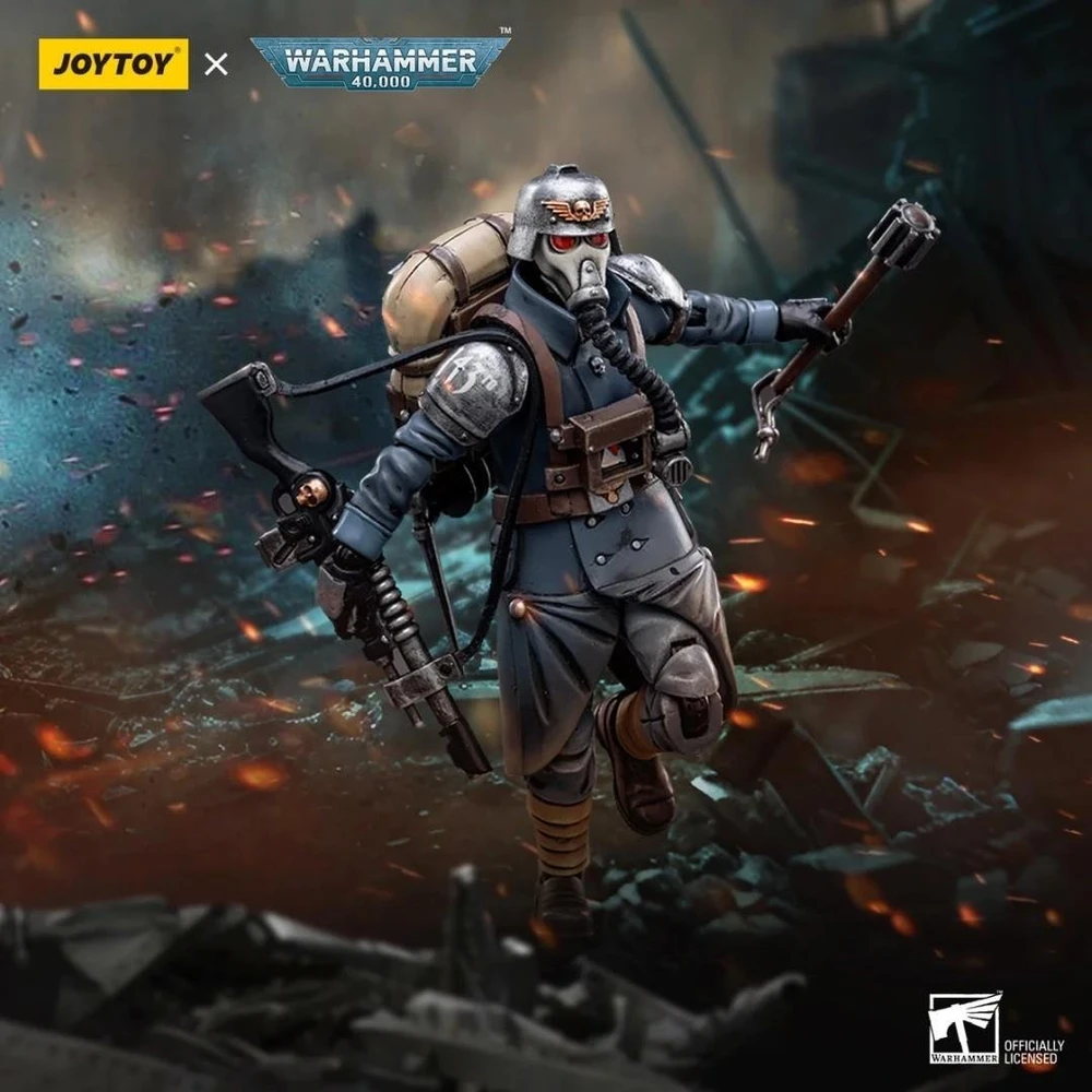 Sega Figūrėlė Warhammer 40k Astra Militarum Death Korps of Krieg veteranų būrio gvardietis 1/18 0 cm