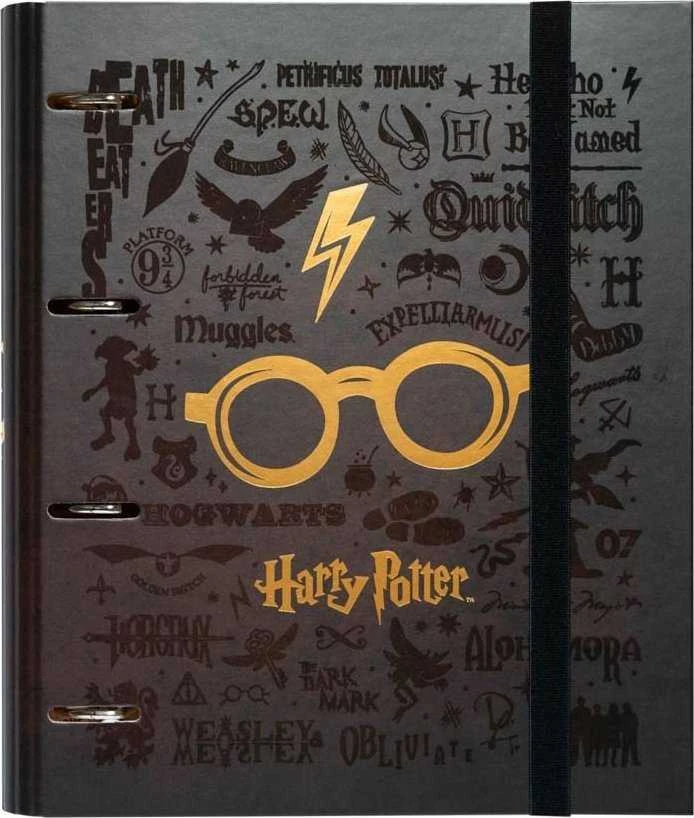 Harry Potter Haris Poteris - A4 formato segtuvas (4 žiedai, gumytė)
