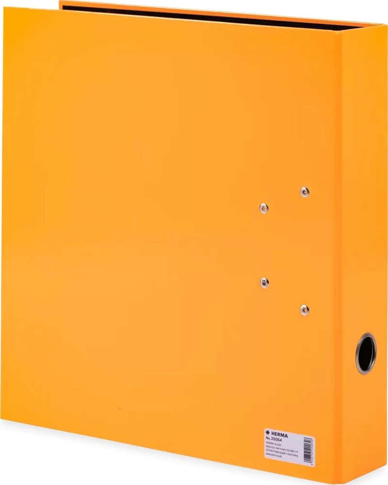 Segregator Herma HERMA Ordner A4 Karton Neon Oranžinis