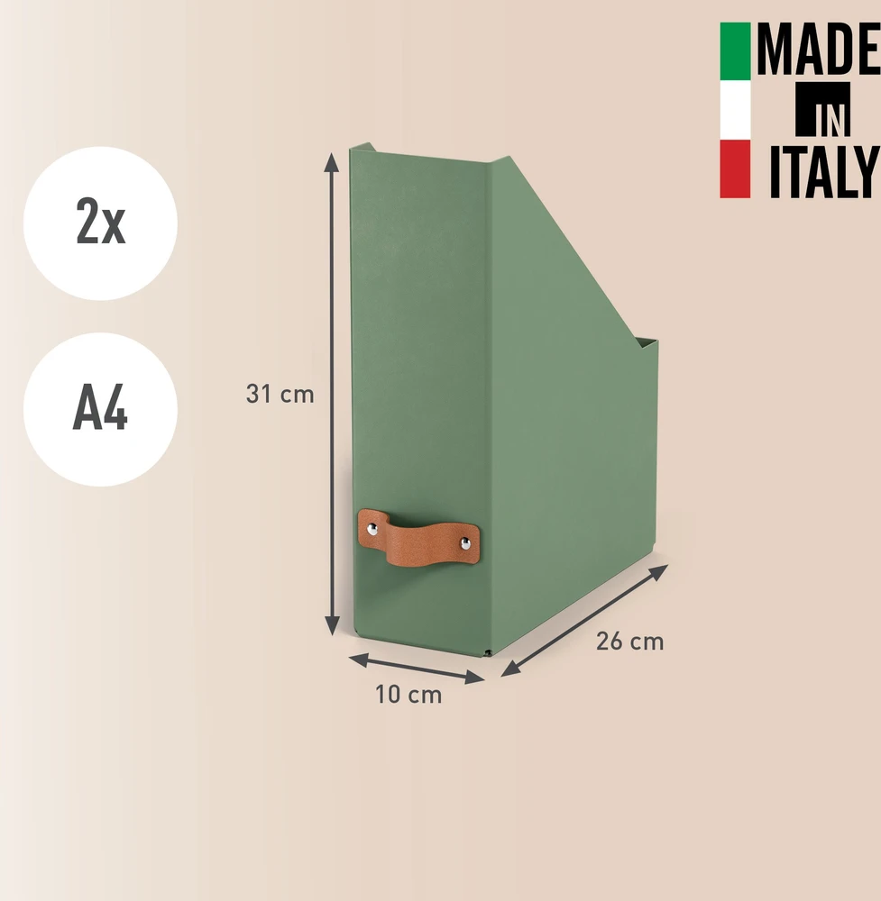 Segregatorius Leitz Puro žurnalų segtuvams, 2 vnt. pakuotėje, Žalias, 100 mm, 260 mm, 310 mm, 310 g, Italija