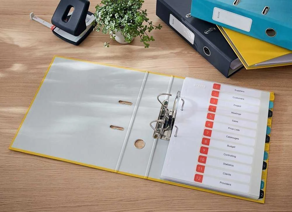 Segtuvas Leitz 180° Cosy, Soft Touch, 80mm, šiltai geltonos spalvos