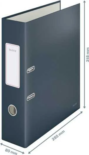 Pilkas 80 mm Leitz Cosy segtuvas su matmenimis