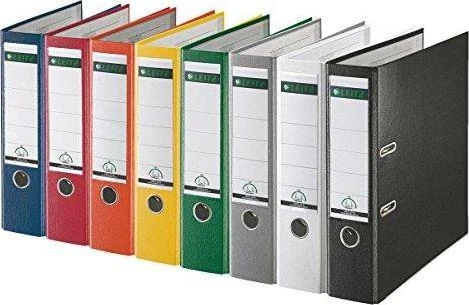 Spalvoti Leitz 180° segtuvai A4 formatui