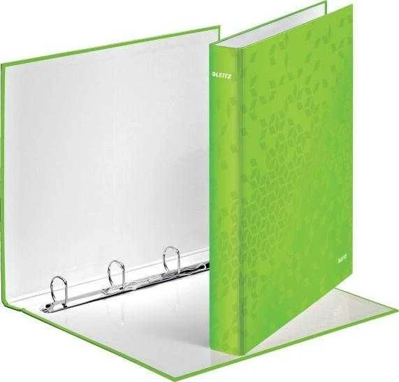 Segregator Leitz Wow 4 žiedų A4 40 mm žalia (sek4400187)