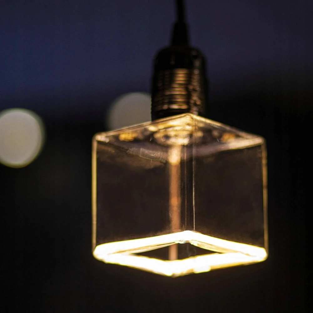 Segula SEGULA LED Floating Cube 86 skaidrus E27 300Lm 2200K