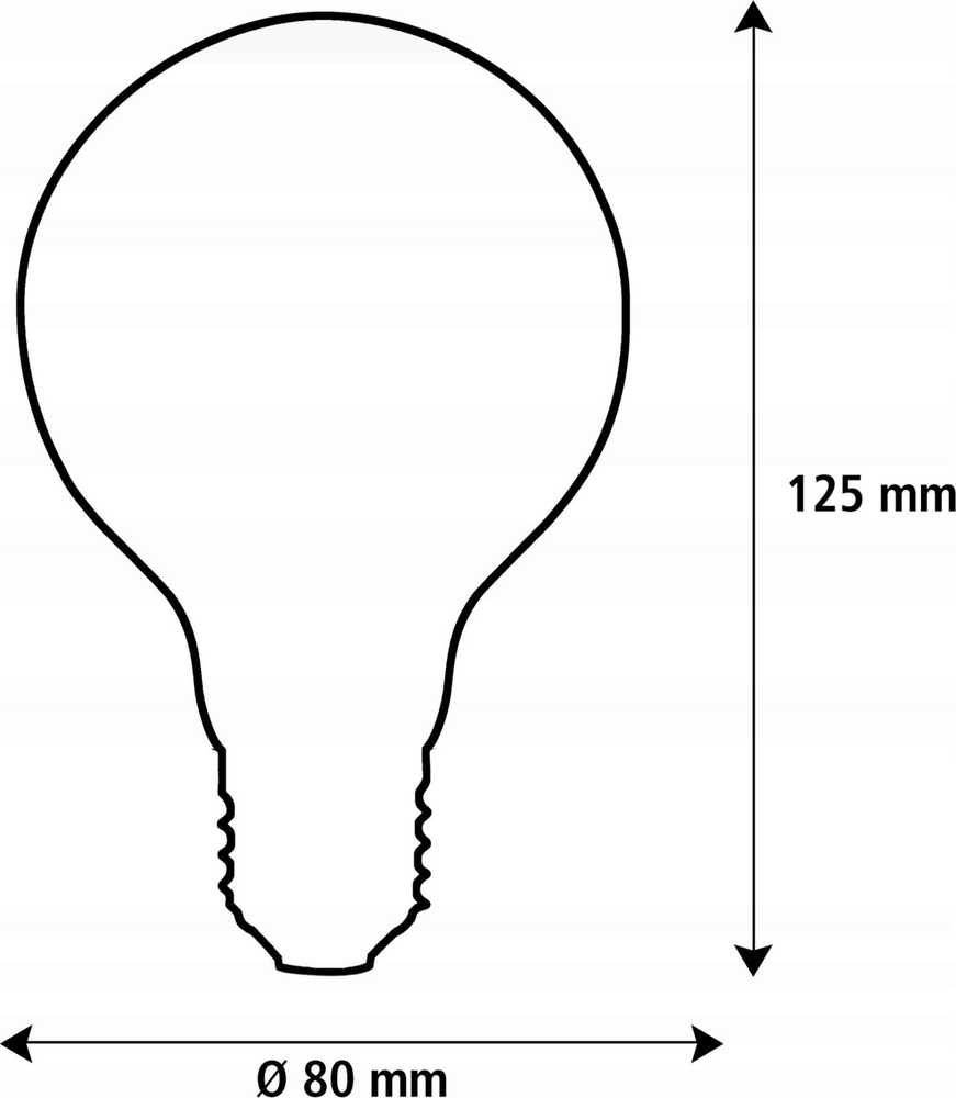 Segula LED Globe 80 opal E27 3,2W 330Lm 2700K dimmbar