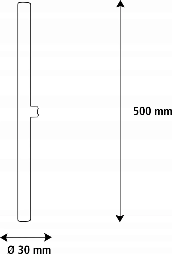 Segula SEGULA LED Linienlampe S14d 500mm skaidrus S14d 6,2W 2700K dimm