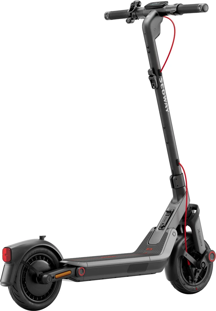 Segway-Ninebot elektrinis paspirtukas, 55 km nuotolis, 10 colių ratai, dviguba pakaba, E3 Pro D