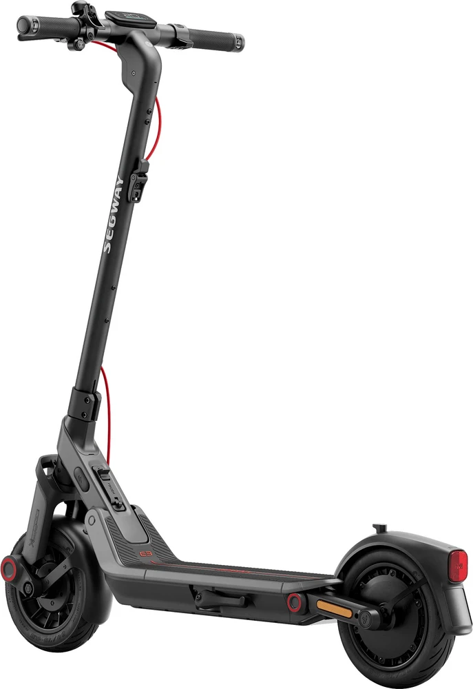 Segway-Ninebot elektrinis paspirtukas, 55 km nuotolis, 10 colių ratai, dviguba pakaba, E3 Pro D
