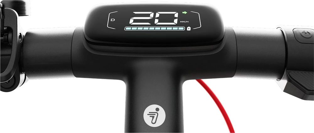 Segway-Ninebot elektrinis paspirtukas, 55 km nuotolis, 10 colių ratai, dviguba pakaba, E3 Pro D
