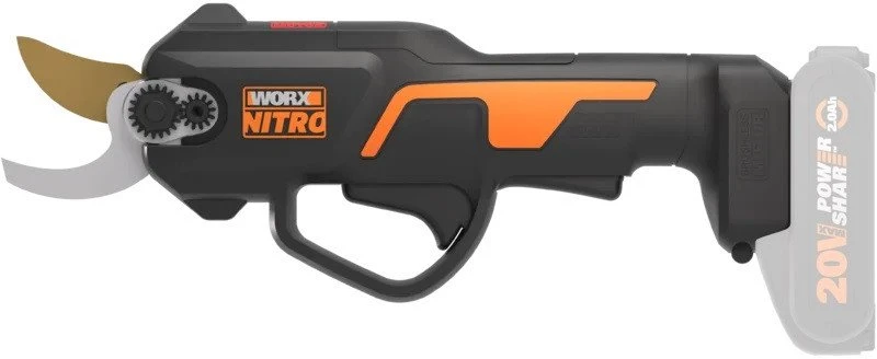 WORX Akumuliatorinis sekatorius WG330E.9 be akumuliatoriaus ir kroviklio
