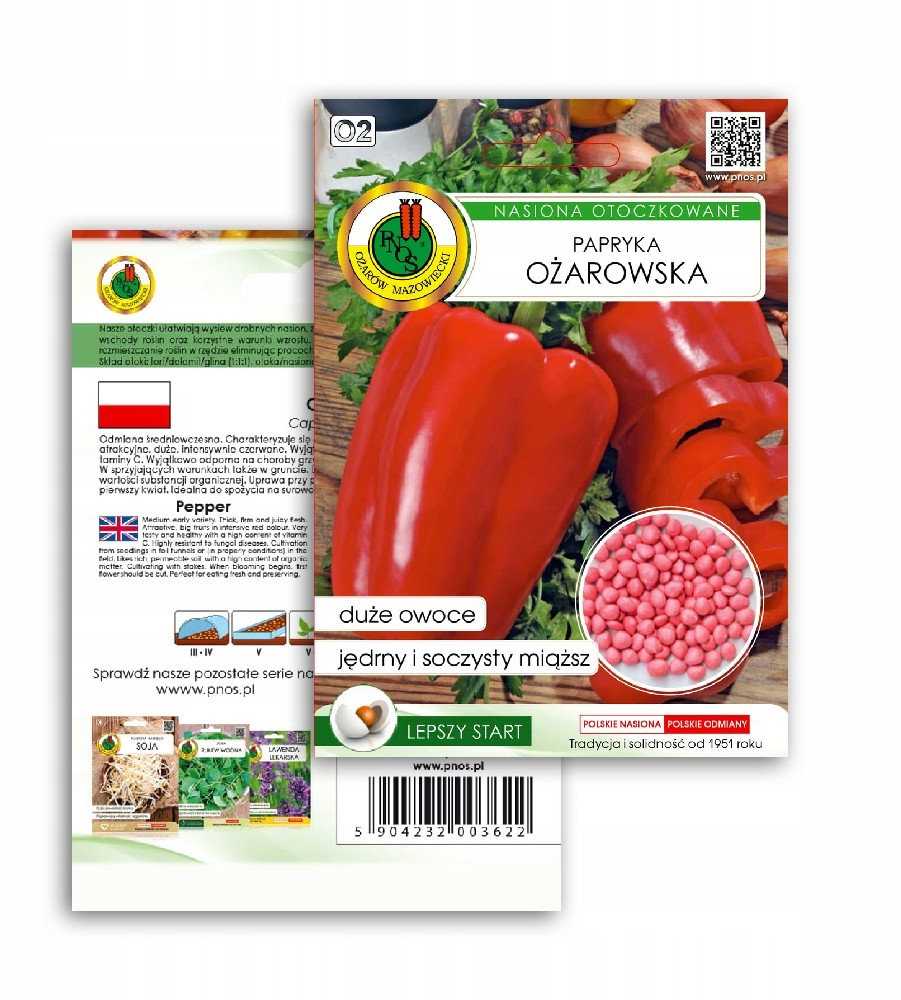 Ożarowska Pepper PNOS dengtos sėklos, 50 vnt. pakuotė