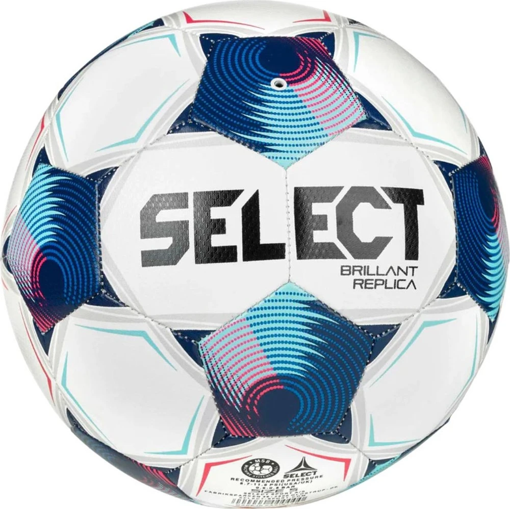 Select Futbolo kamuolys Select Brillant Replica v25 balta ir-mėlyna 19349 4