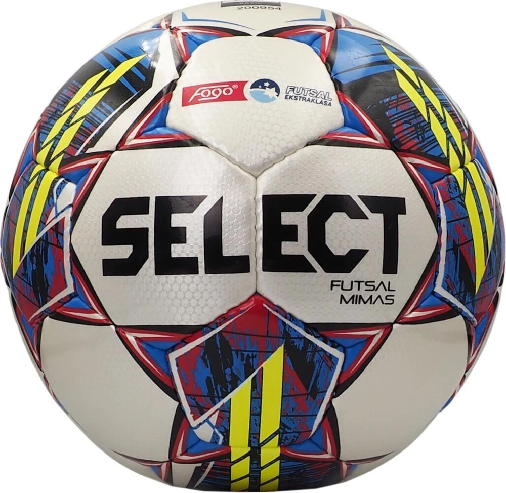 Select Futsal kamuolys Mimas FOGO Ekstraklasa FIFA Basic, skirtas žaisti patalpose, baltas