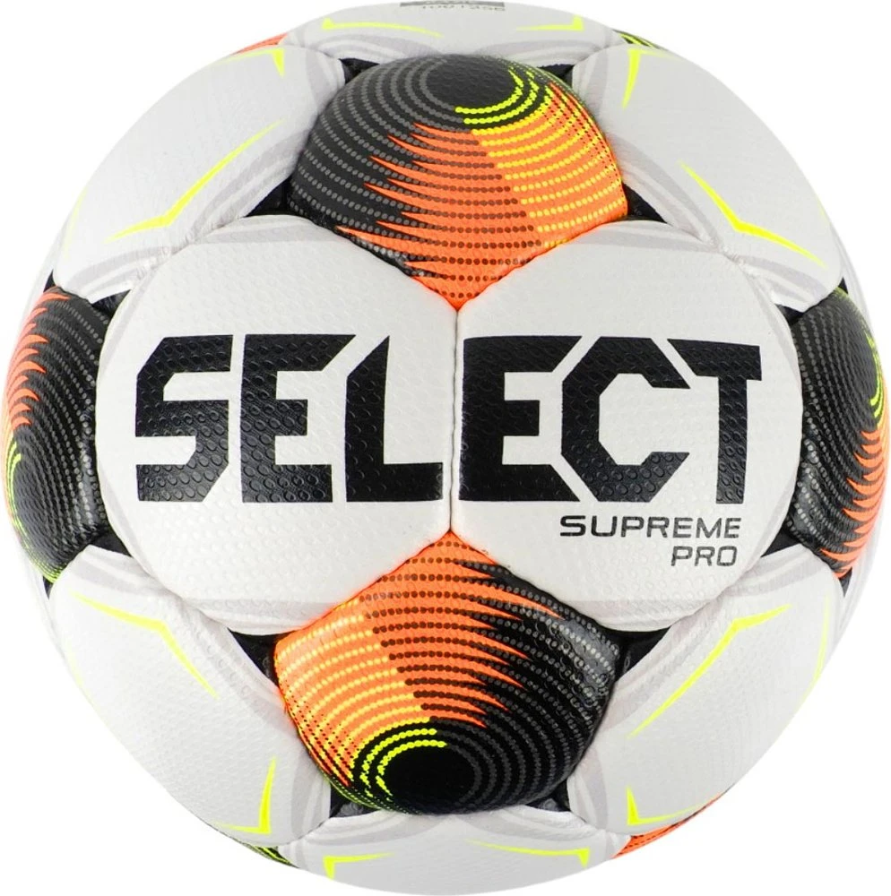 Futbolo kamuolys Select Supreme Pro FIFA Basic balta ir-juoda-oranžinė 1001356/111148 (5)