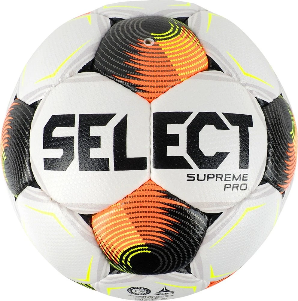 Futbolo kamuolys Select Supreme Pro FIFA Basic balta ir-juoda-oranžinė 1001356/111148 (5)