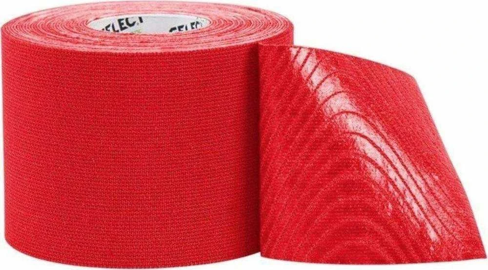 Kineziologinis teipas Select K-Tape, raudonas 5 cm X 5 m